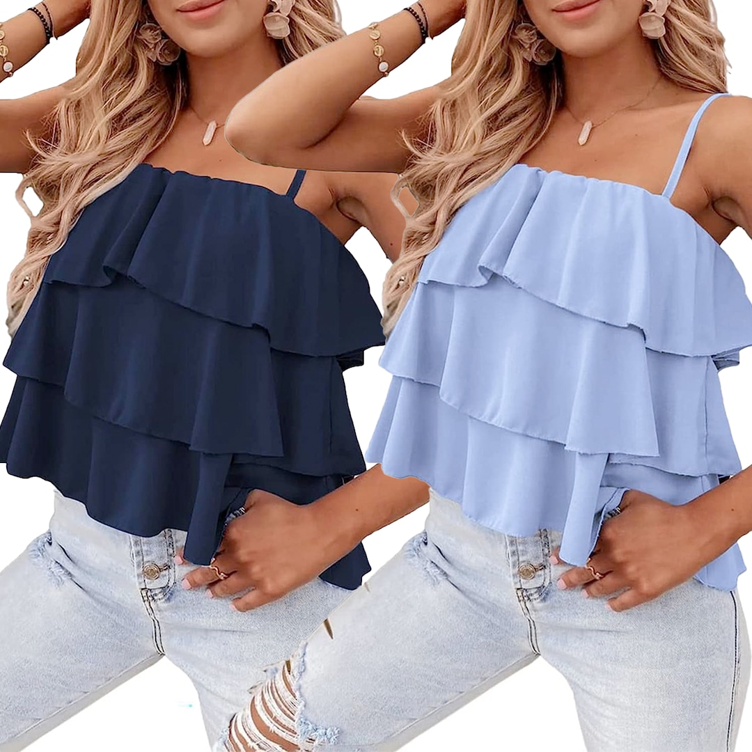 Amazon Shoppers Love This “Very Cute & Comfortable” Ruffled Summer Top
